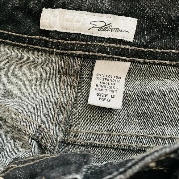 Chicos platinum edition black  jeans - Picture 5 of 6